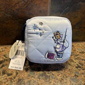 New Vera Bradley x Disney Mini Jewelry Case Cinderella Paisley Limited Edition